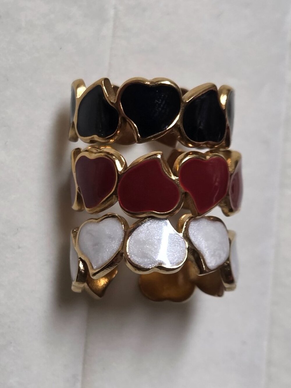 Resizeable heart rings
